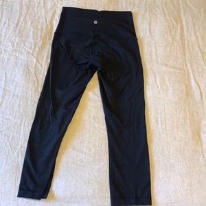 Lululemon Wunder Under High Rise Leggings Tights Luon Size 6 Black